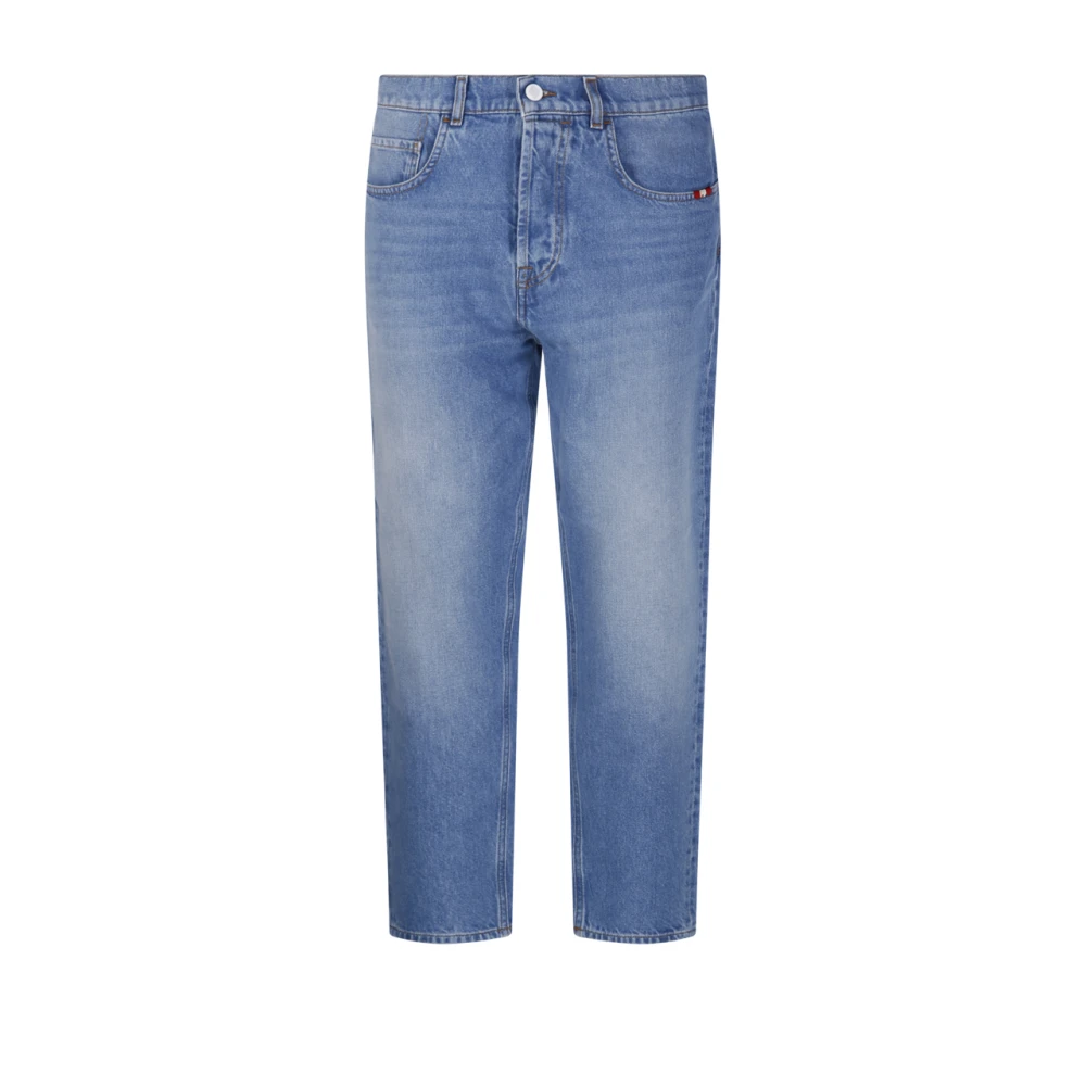 Amish Men's Blue Straight Fit Jeans, W35, Straight Jeans