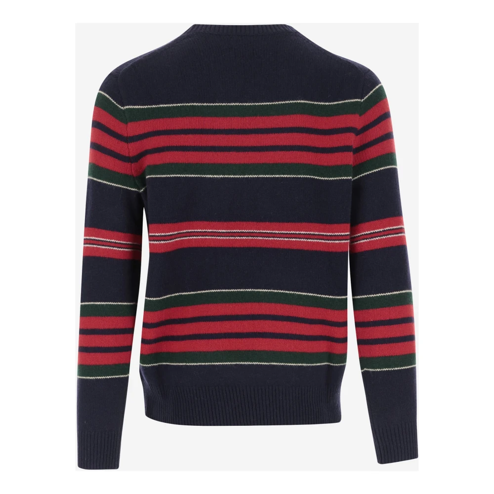 Polo Ralph Lauren Gestreepte Wol Kasjmier Ronde Hals Trui Multicolor Heren