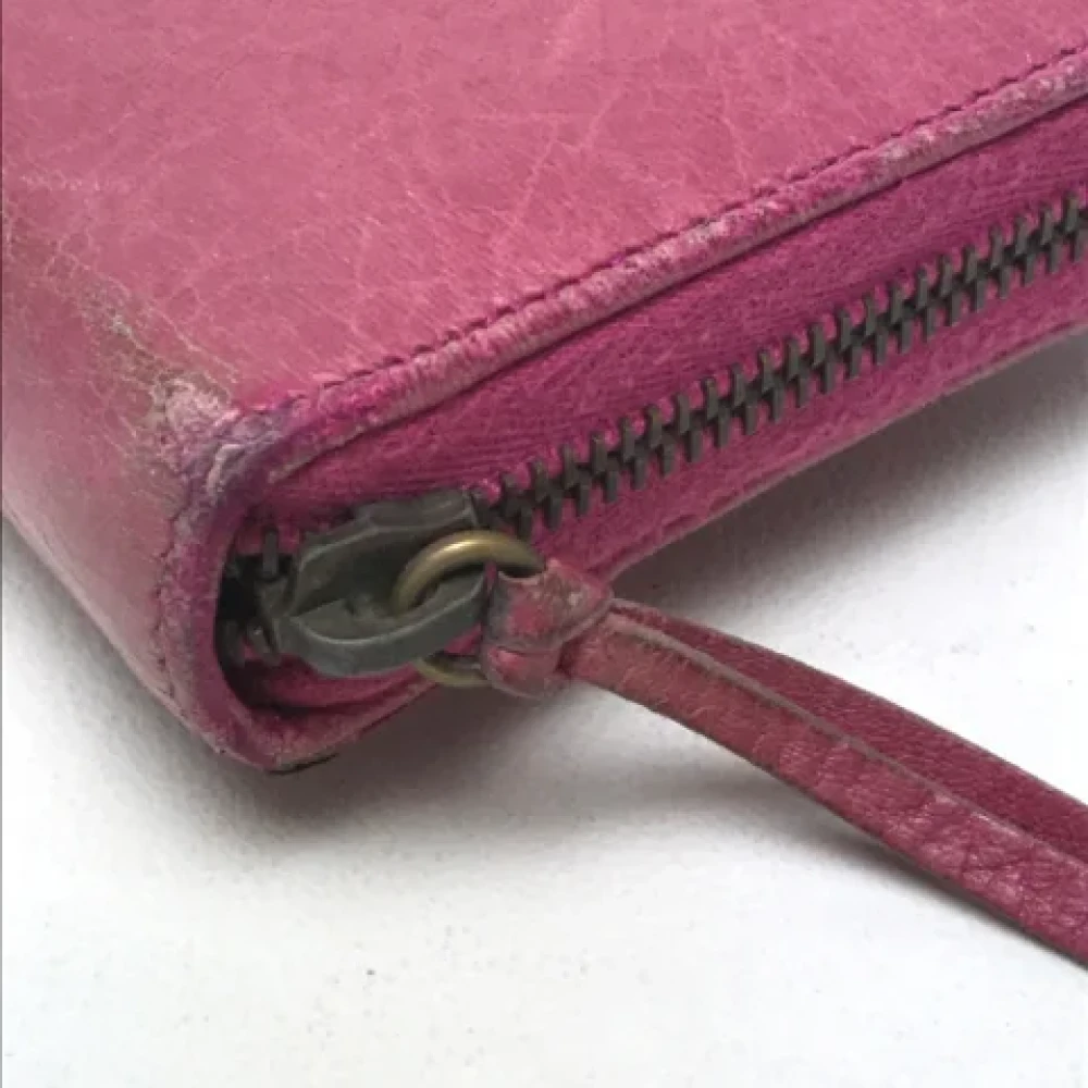 Balenciaga Vintage Pre-owned Leather wallets Pink Dames