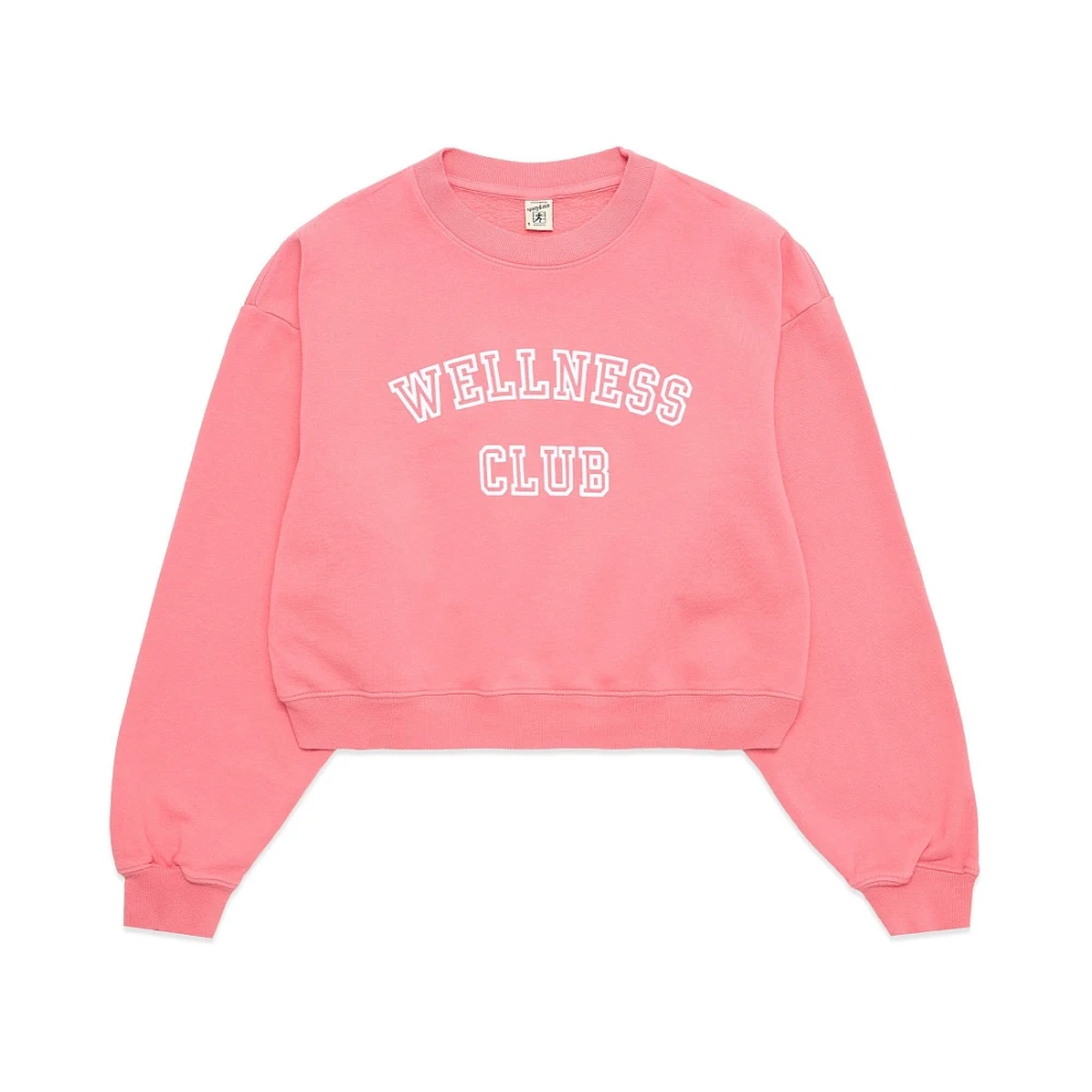 Sporty & Rich Pink Wellness Club Sweatshirt Pink Dames
