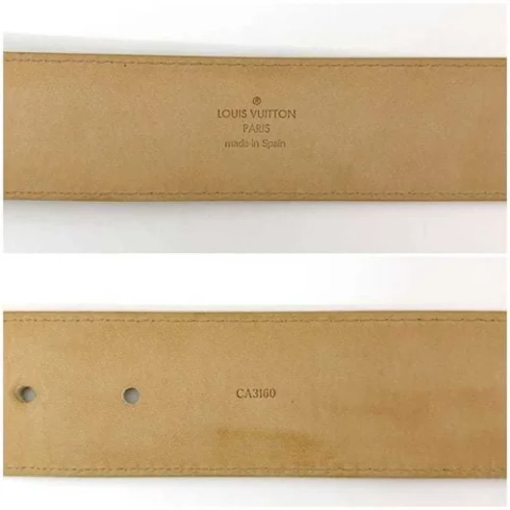 Louis Vuitton Vintage Pre-owned Canvas belts White Dames