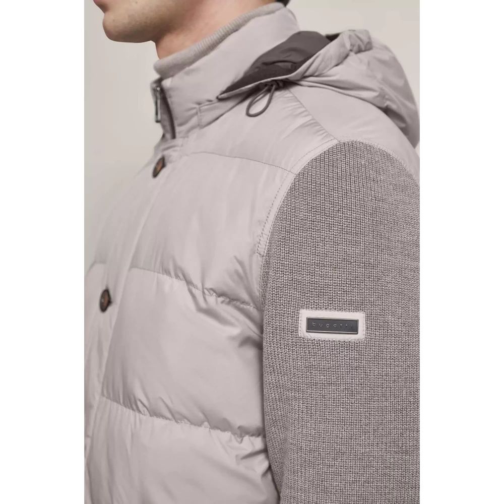 Bugatti Stijlvol Gebreid Mouwloos Vest Beige Heren