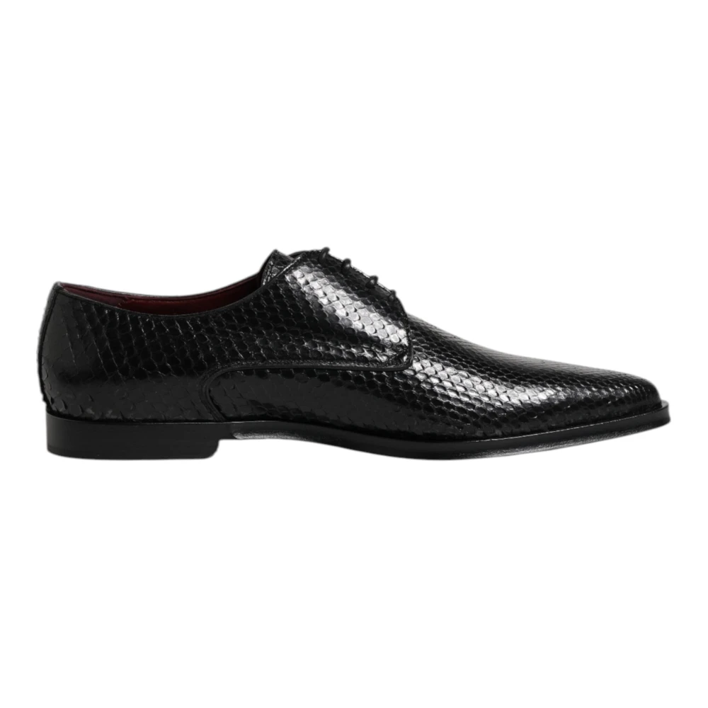 Dolce & Gabbana Men's Black Leather Lace Up Derby Shoes - Dress Shoes - 11 Uk - Shoes