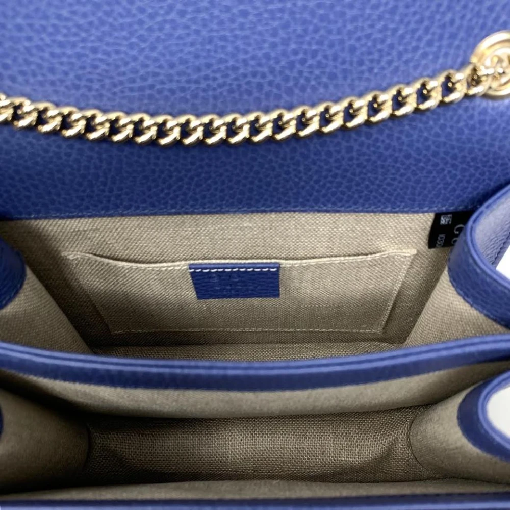 Gucci Kleine Interlocking Crossbody Bag Blue Dames