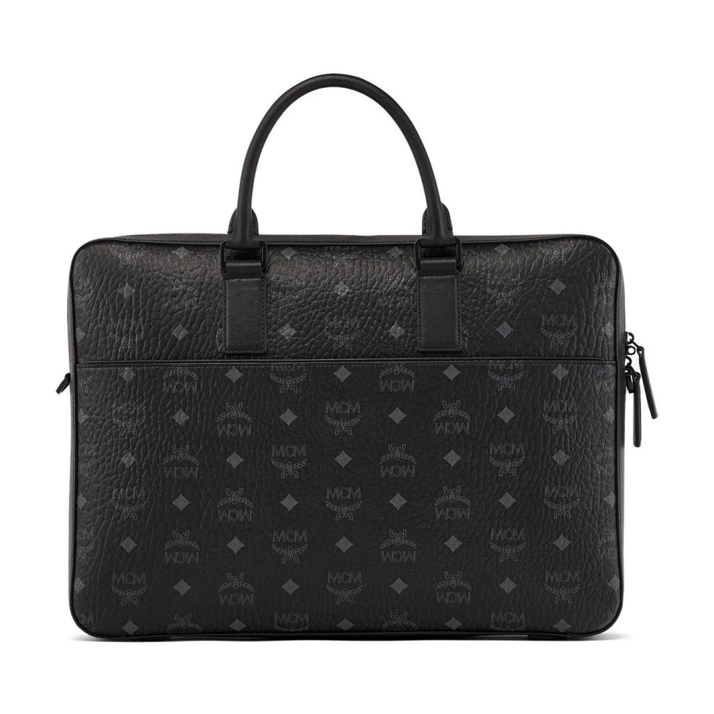 MCM Klassieke Aktetas in Visetos Black Heren