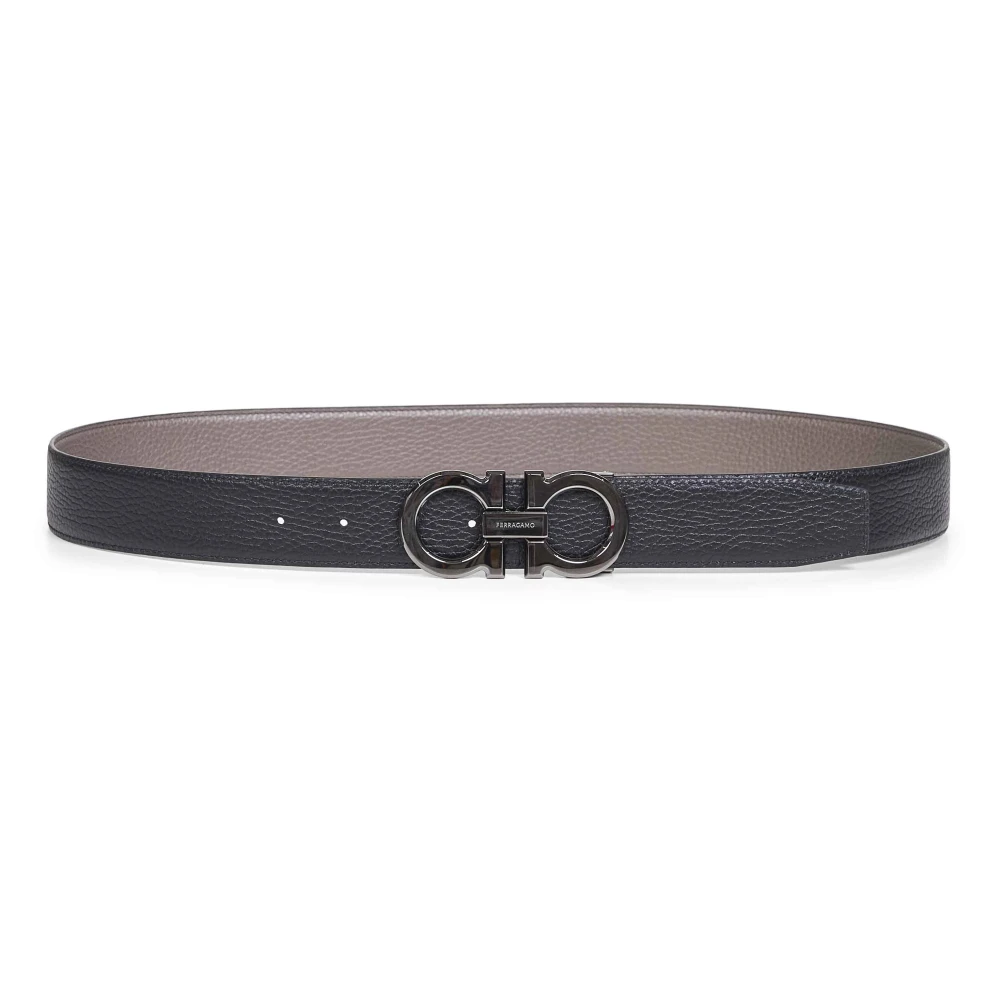 Ferragamo Mannelijk Zwart Accessoires Heren, 105 Cm, Leer, Riemen