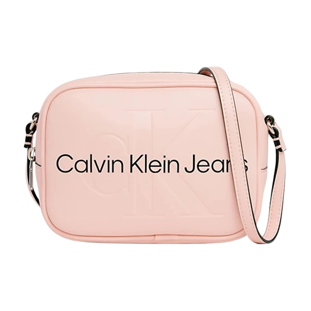 Calvin Klein Jeans Schoudertas met Sculpted Logo Pink Dames