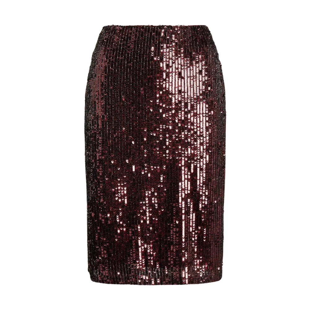 Ralph Lauren Kokerrok met pailletten Purple Dames