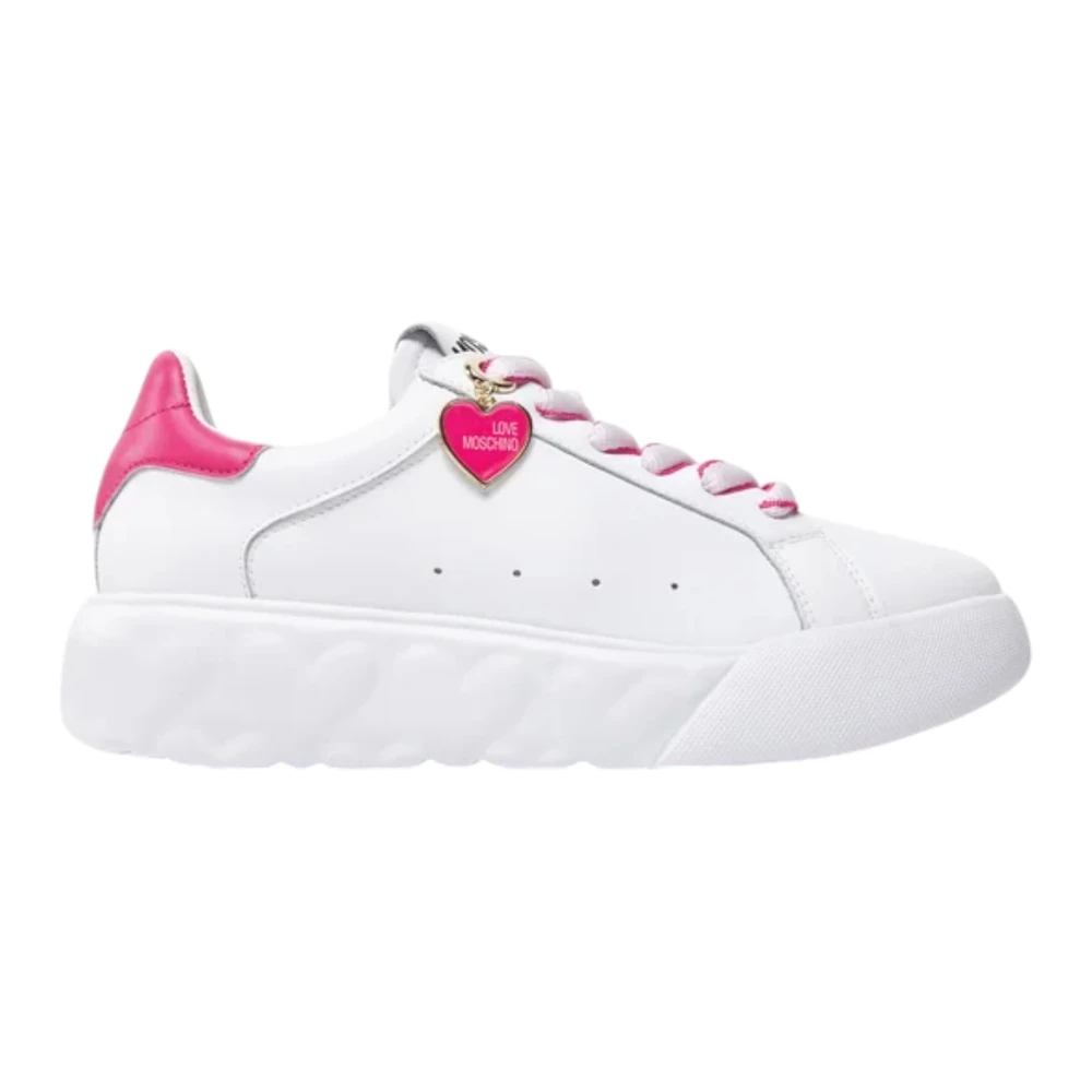 Love Moschino Casual Sneakers för Vardagsbruk White, Dam