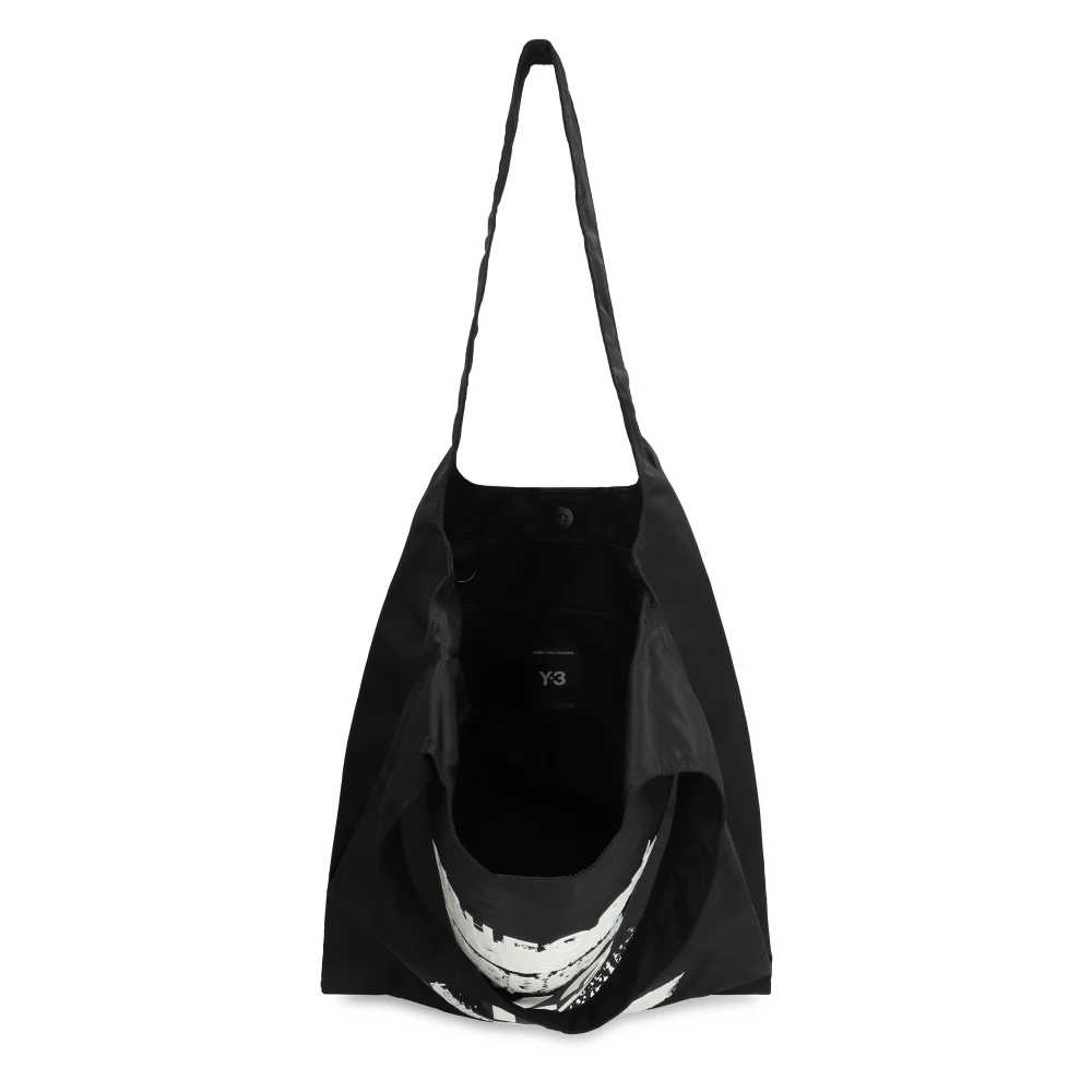 Y-3 Zwarte Nylon Tote Tas Black Heren