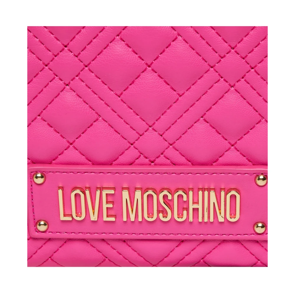Love Moschino Fuchsia Synthetische Schoudertas Gewatteerd Pink Dames