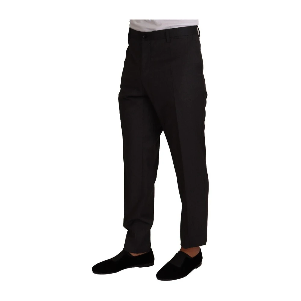 Dolce & Gabbana Gray Wool Formal Tuxedo Trouser Dress Pants - IT58 | XXL - Image 3