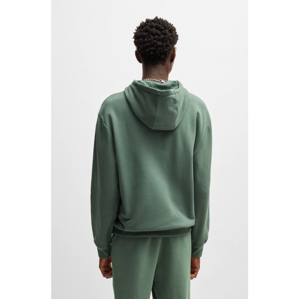Hugo Boss Stijlvolle hoodie voor mannen Green Heren