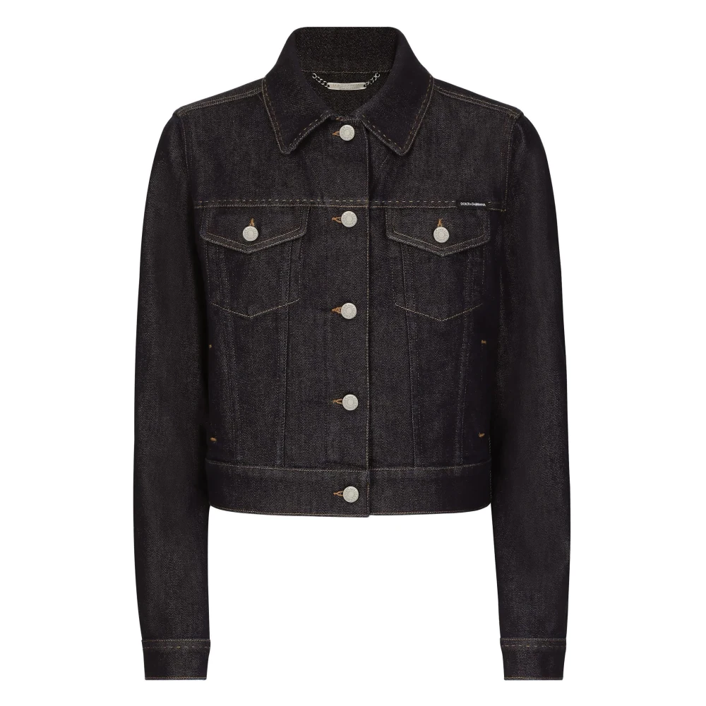 Dolce & Gabbana Stijlvolle Jas met Bijpassende Variant Black Dames