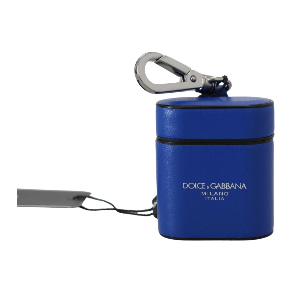 Dolce & Gabbana Women's Blue Handbags, One Size, Fashionable Leather Airpods Case