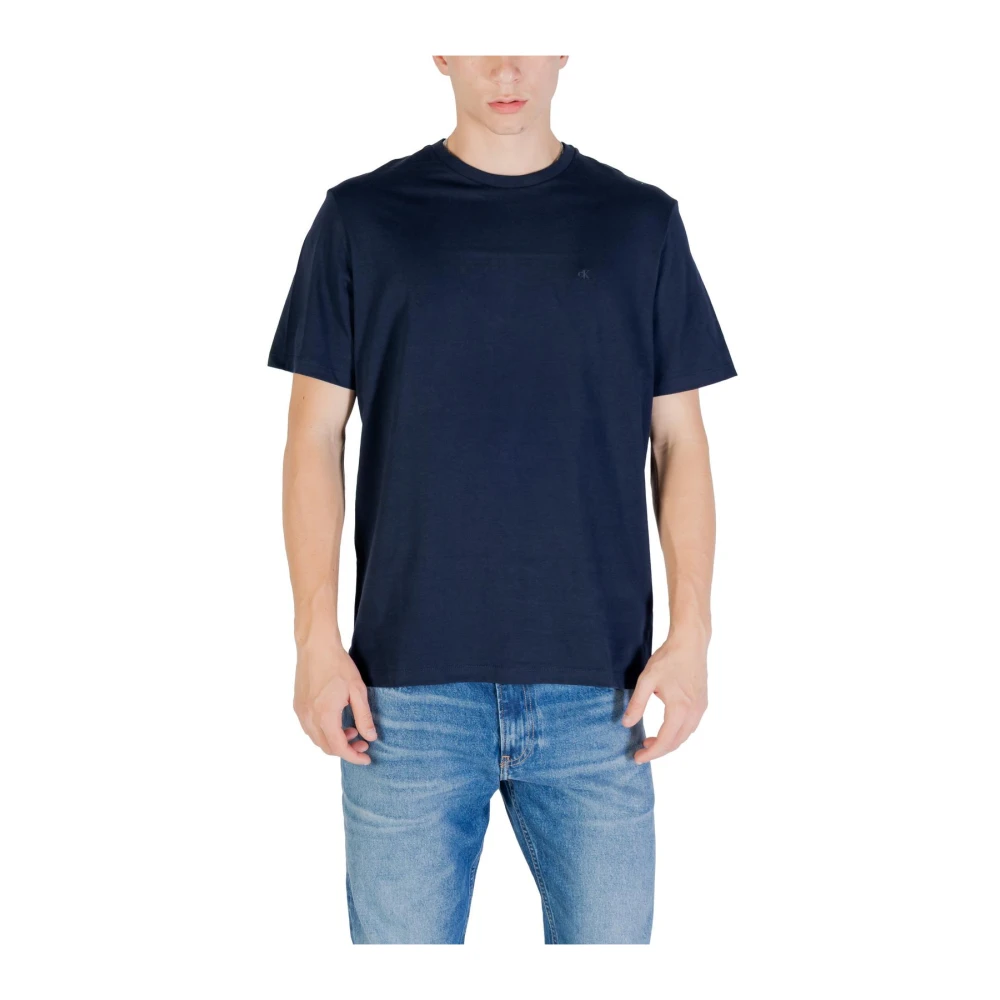 Calvin Klein Jeans Men's Blue Cotton T-Shirt For