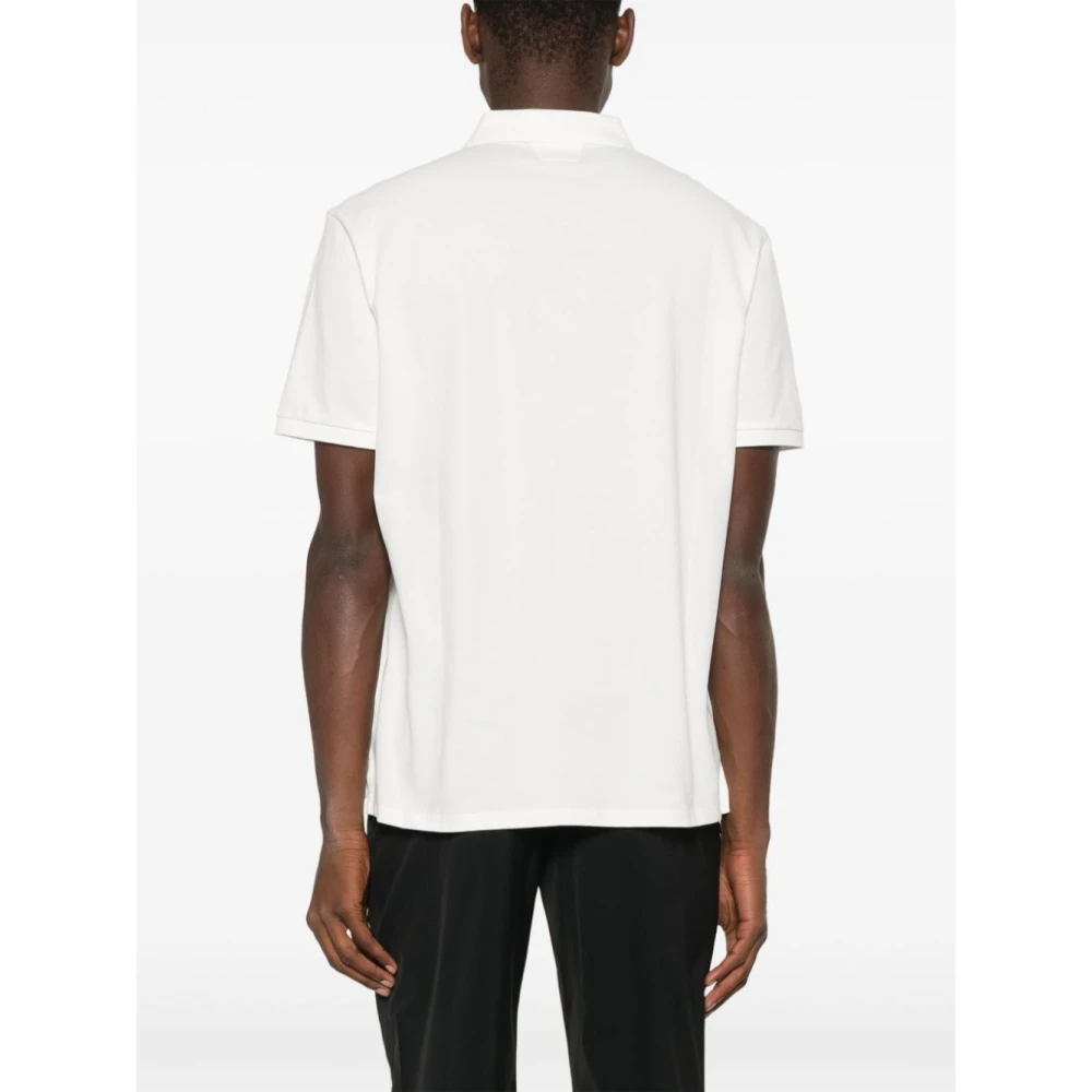 C.P. Company Witte Polo Shirt met Logopatch White Heren