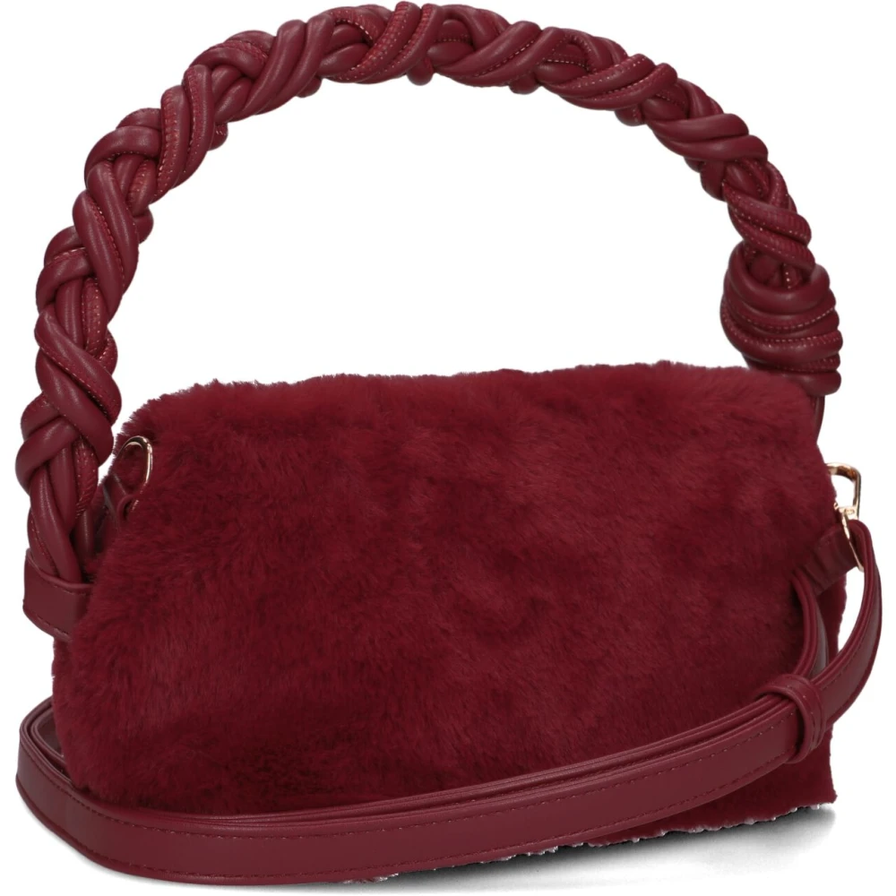 Notre-v Rode Faux Fur Handtas Gawb1-258 Red Dames
