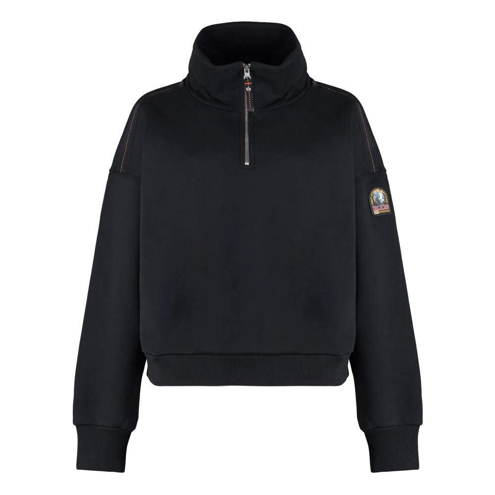 Parajumpers Katoenen sweatshirt met logopatch Black Dames