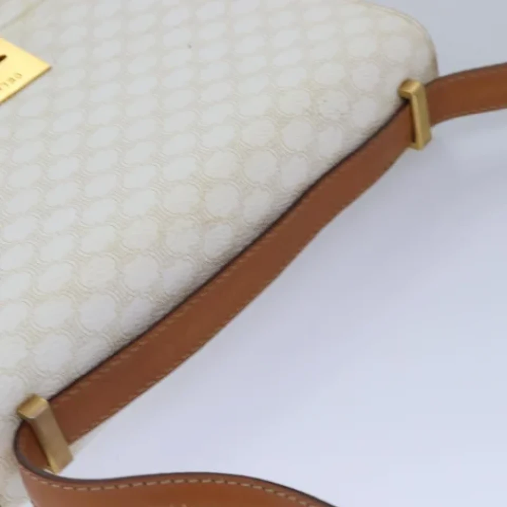 Celine Vintage Pre-owned Leather shoulder-bags White Dames