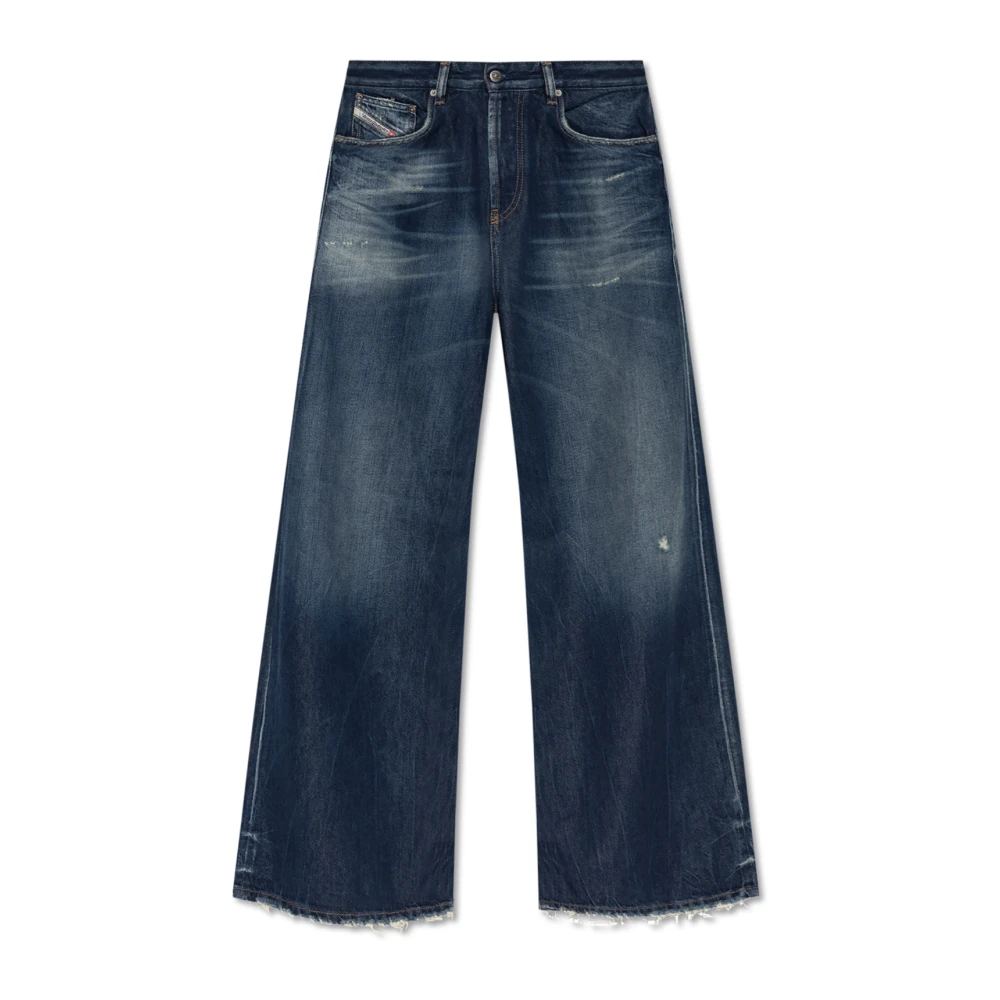 Diesel Women's Blue 1996 D-Sire Jeans - Wide Jeans - W25 L32 - Jeans
