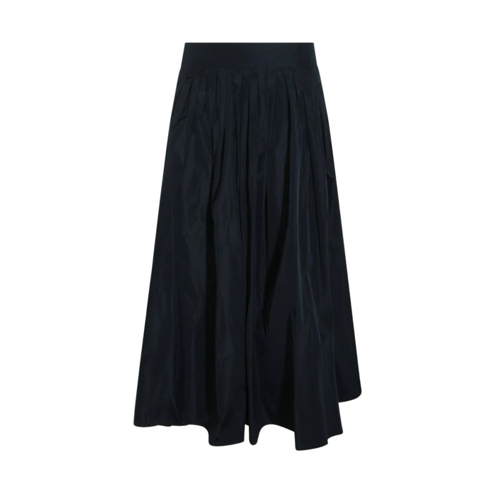 Max Mara Gonna Midi Svasata Plissettata - Female - Midi Skirts - Blue - 2XS - Skirts
