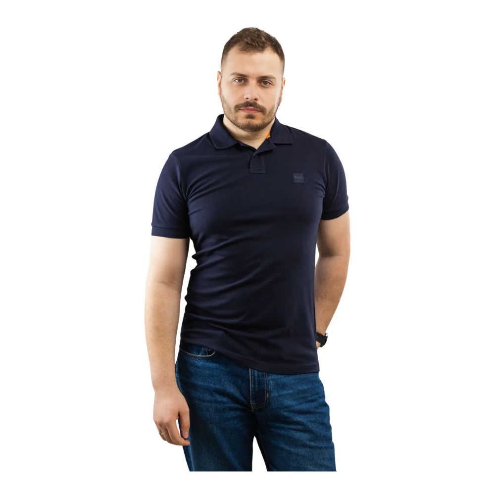 Hugo Boss Herr Polo Tröja Marinblå Blue, Herr