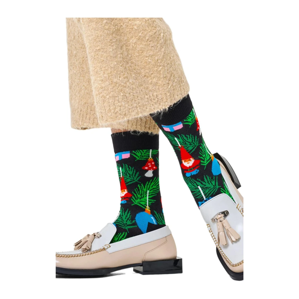 Happy Socks Kerst Kabouters Crew Sokken Multicolor Dames