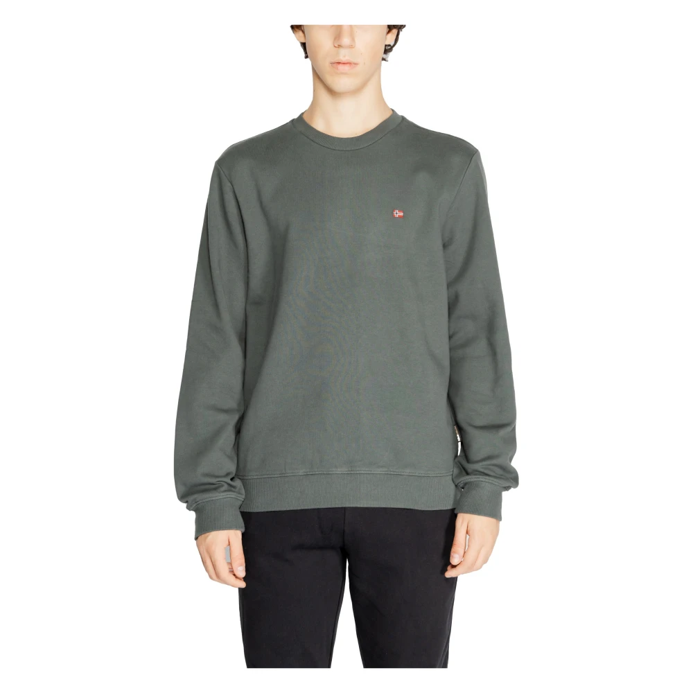 Napapijri Groene Sweatshirt met Lange Mouwen Green Heren