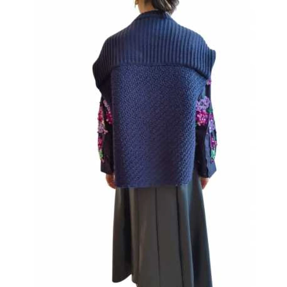 Essentiel Antwerp Navy Gebreid Mouwloos Vest Avondblauw Blue Dames