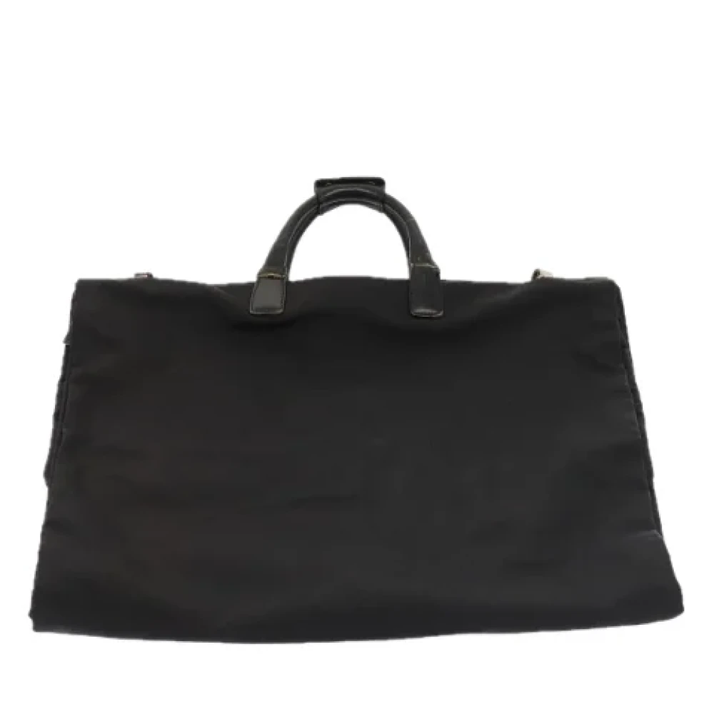 Gucci Vintage Pre-owned Nylon travel-bags Black Dames