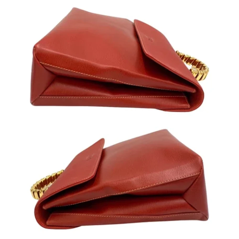 Loewe Pre-owned Leather handbags Red Dames