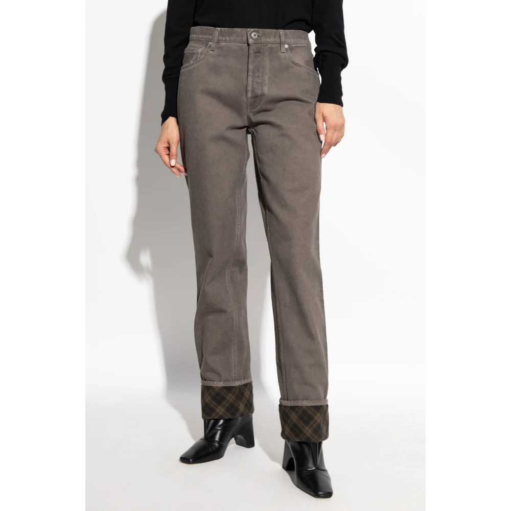 Burberry Straight leg jeans Gray Dames
