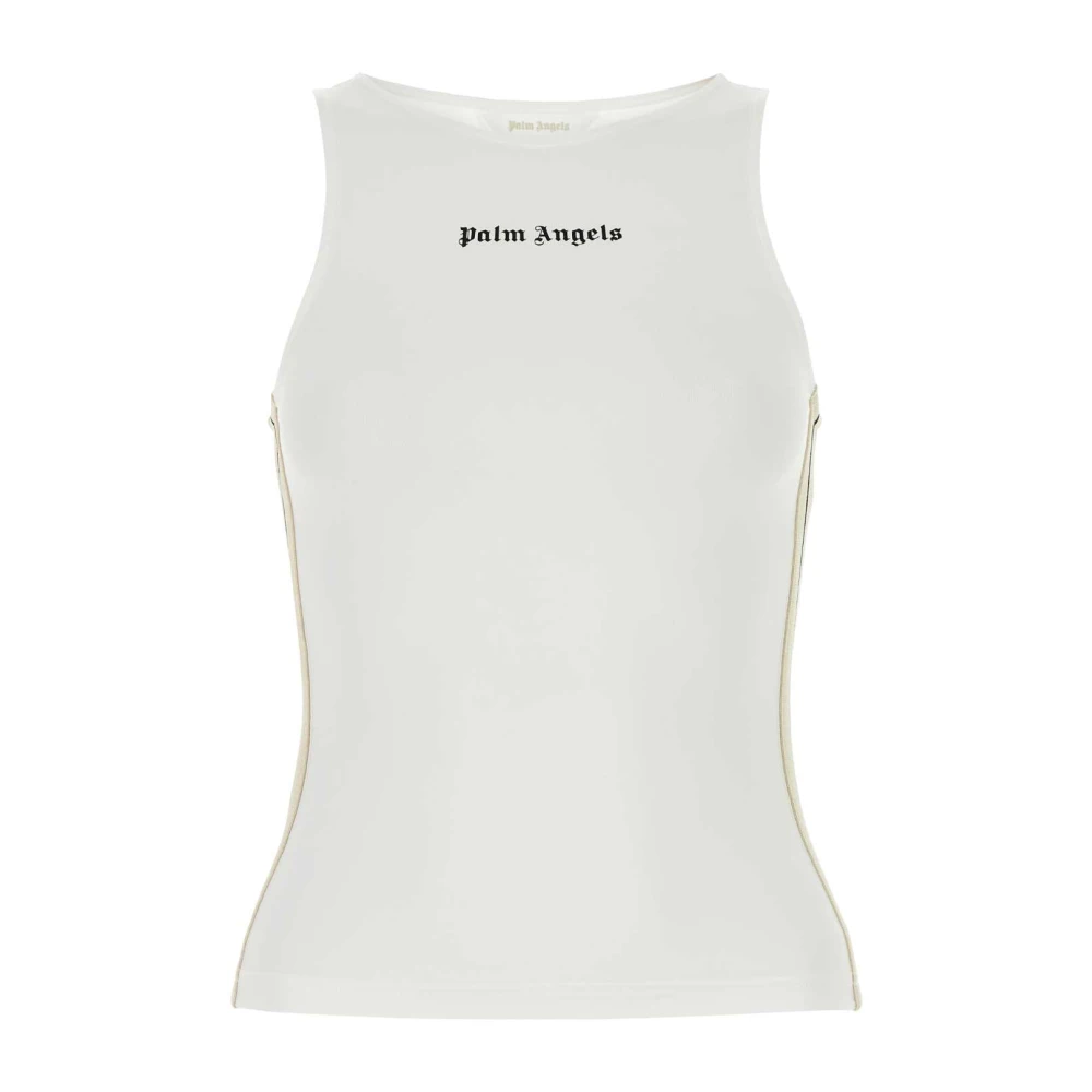 Palm Angels Stretch Nylon Witte Top White Dames