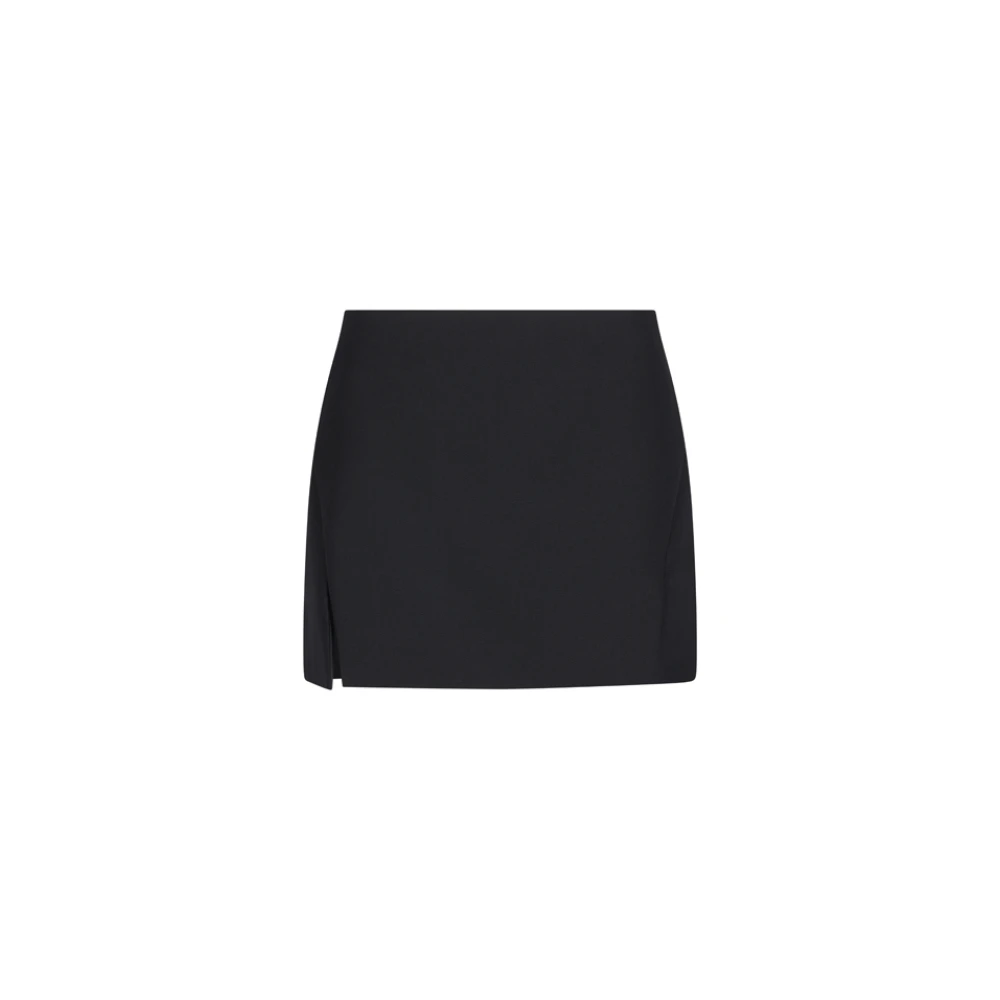 Givenchy Women's Black Sliced Mini Skirt In Wool