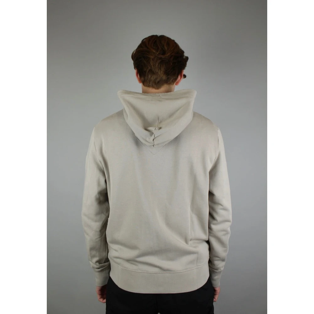 Canada Goose Limestone Beige Full Zip Hoodie Gray Heren