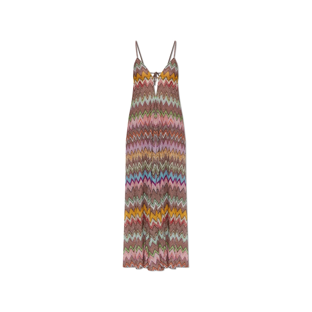 Missoni Donna Multicolor - Maxi Abito Scollo A V - Dresses - E -S