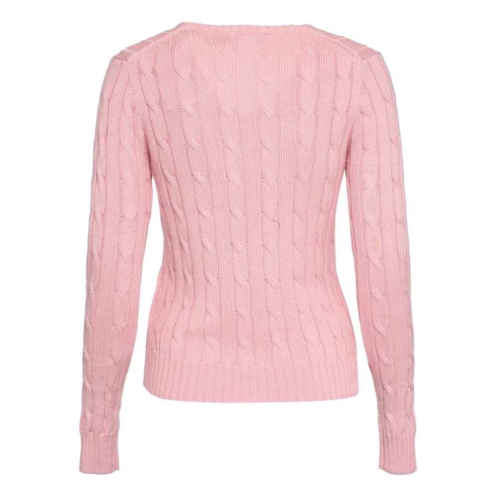 Polo Ralph Lauren Katoenen kabeltrui Pink Dames