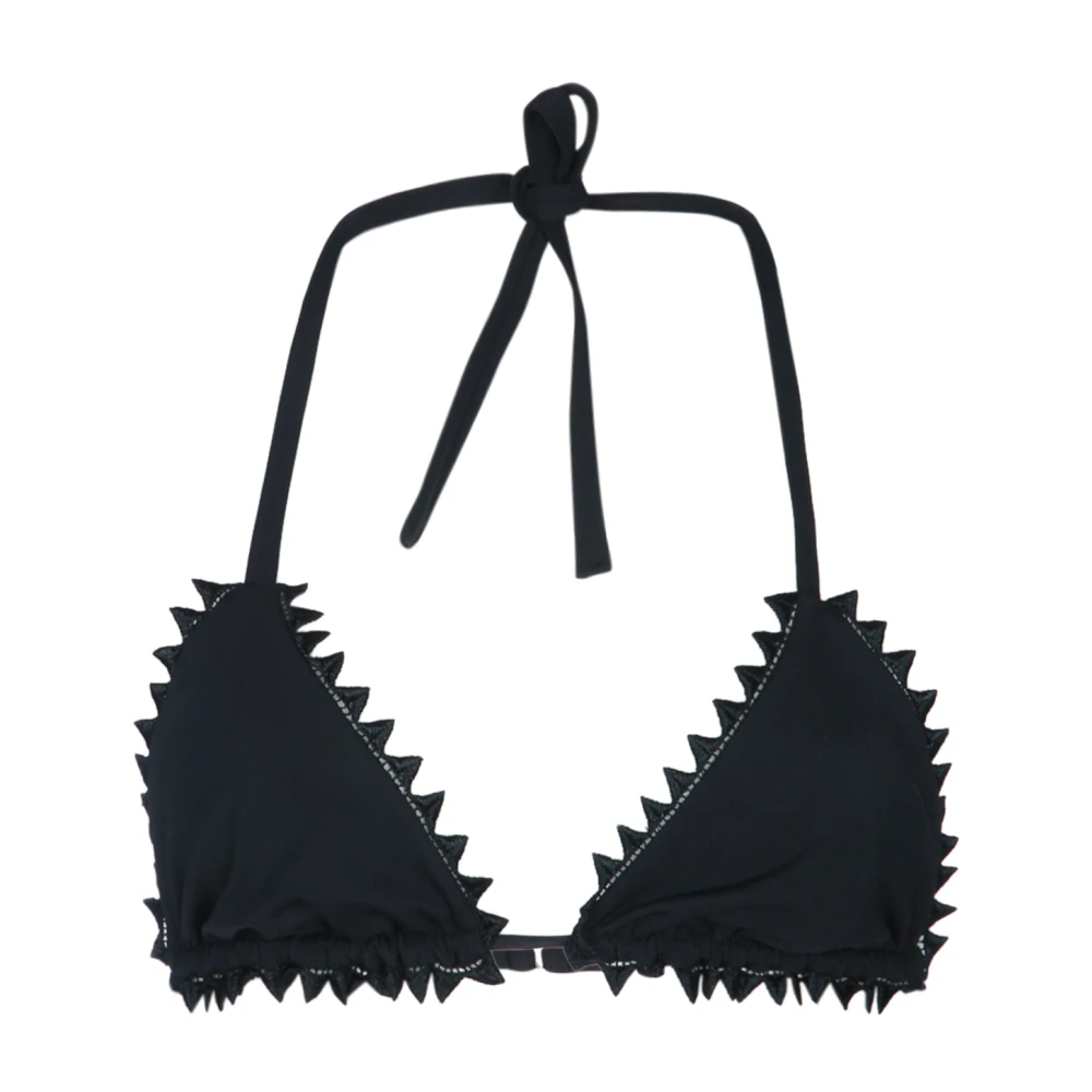 Jacquemus White Bikinis, Female, Xs, Le Haut De Maillot Picot