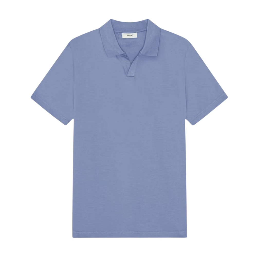 Nn07 Men's Blue Polo Shirts, S, Paul Open Collar Polo
