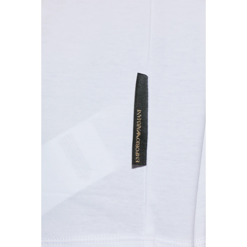 Emporio Armani EA7 Katoenen T-shirt White Heren