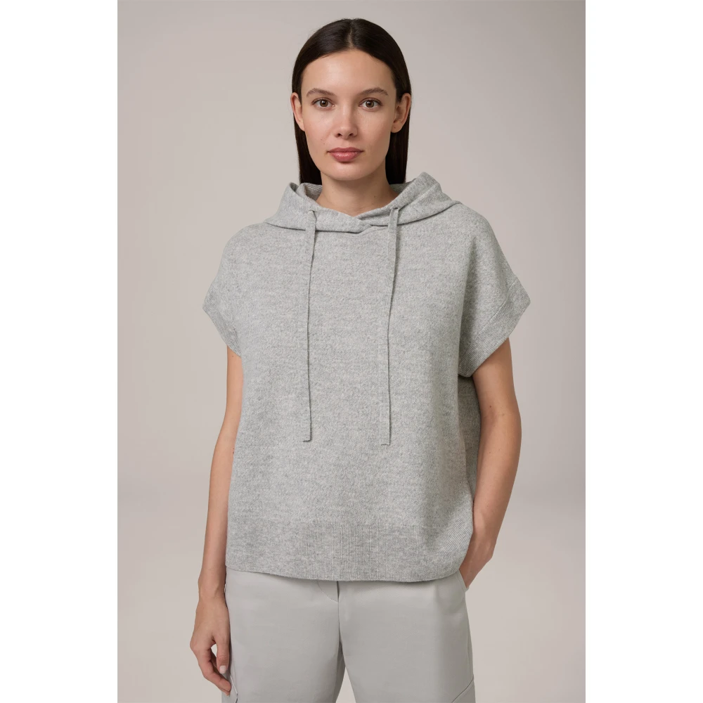 Windsor Cashmere hoodie in grijs Gray Dames