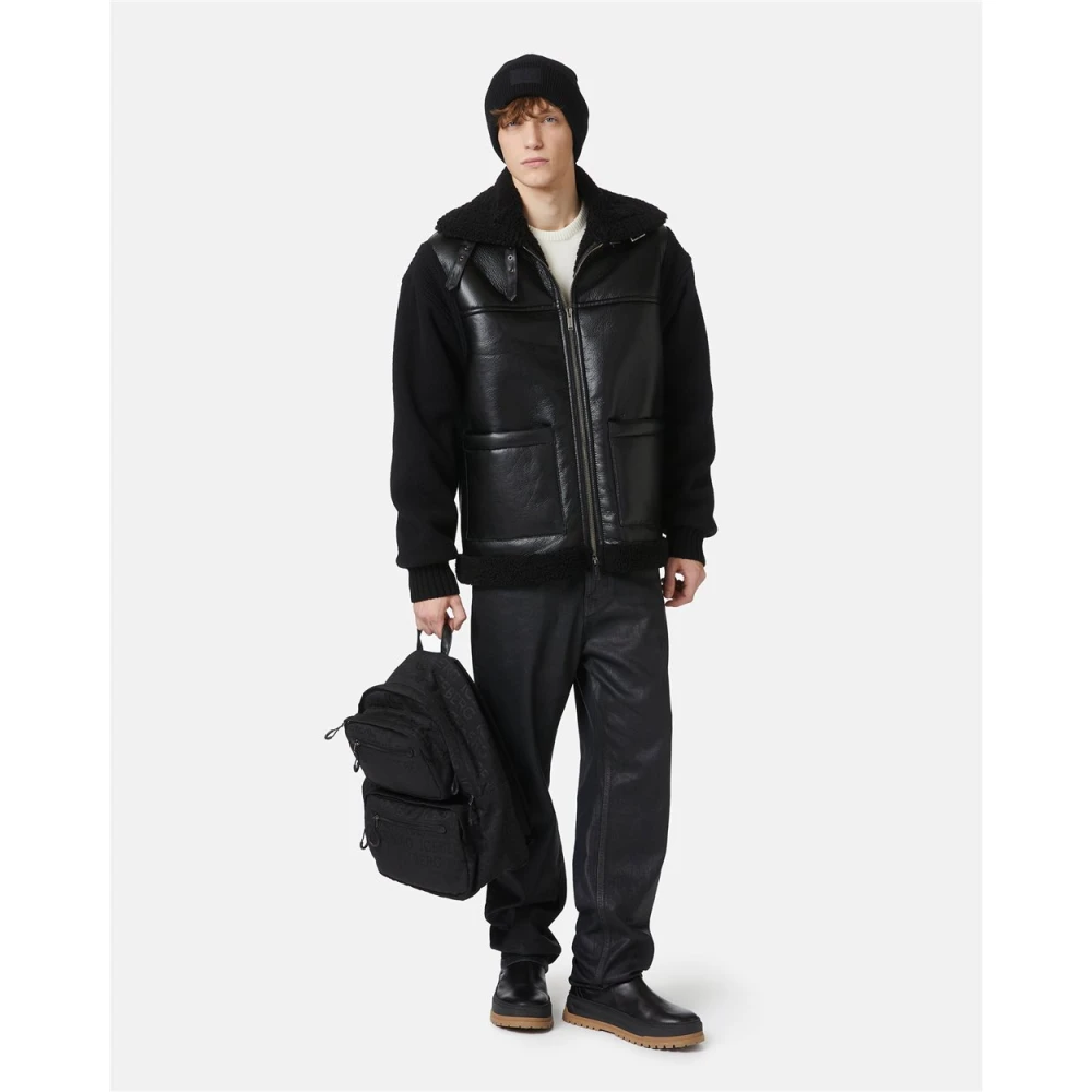 Iceberg Zwarte eco-schapenvachtjas Black Heren