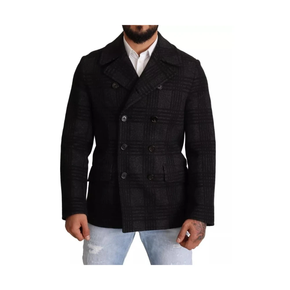 Dolce & Gabbana Men's Black Trench Coat Jacket - Trench Coats - Xl - Coats