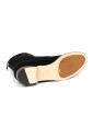 bottine-chaussure-plate-en-daim-noir