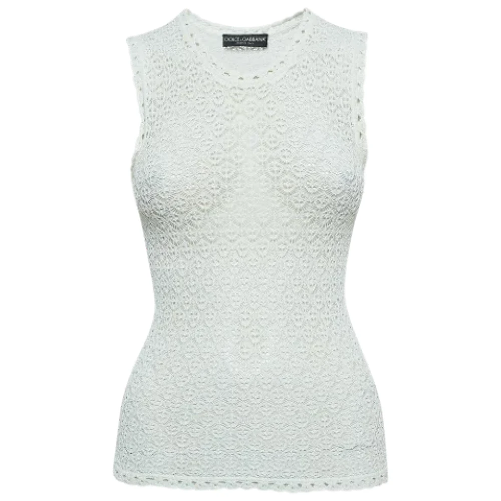 Dolce & Gabbana Pre-owned Knit tops White Dames