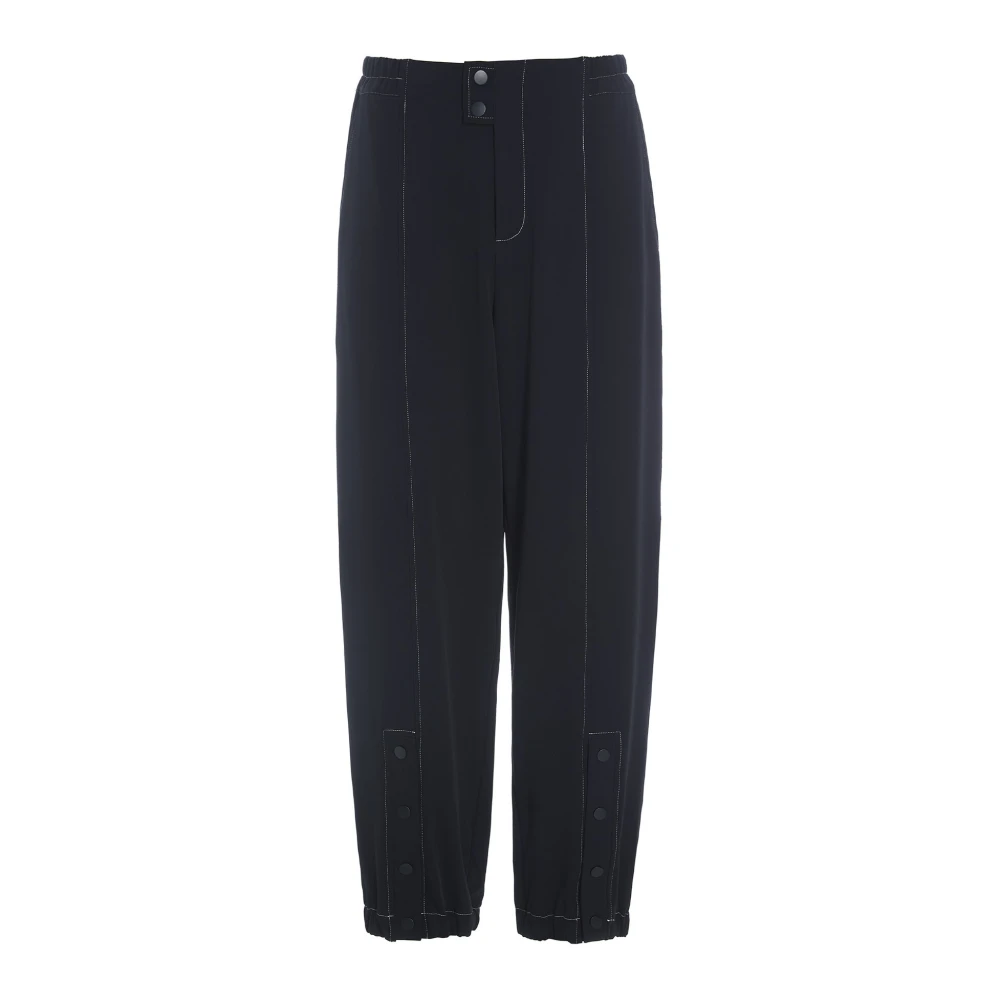 Bitte Kai Rand Tokyo Twill Elastische Broek Zwart Ivoor Steek Black Dames