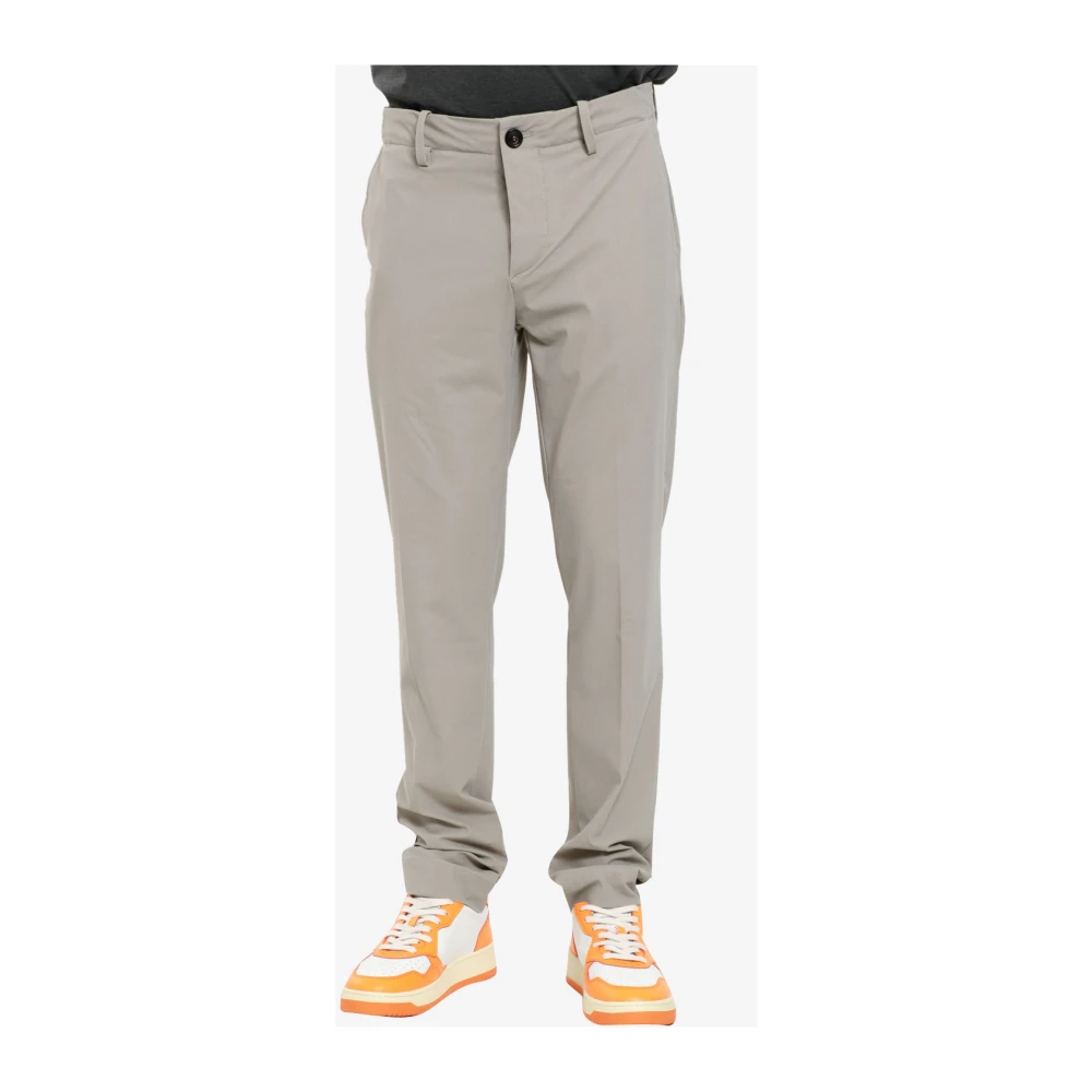 RRD Technische Stoffen Rechte Pijpen Broek Beige Heren