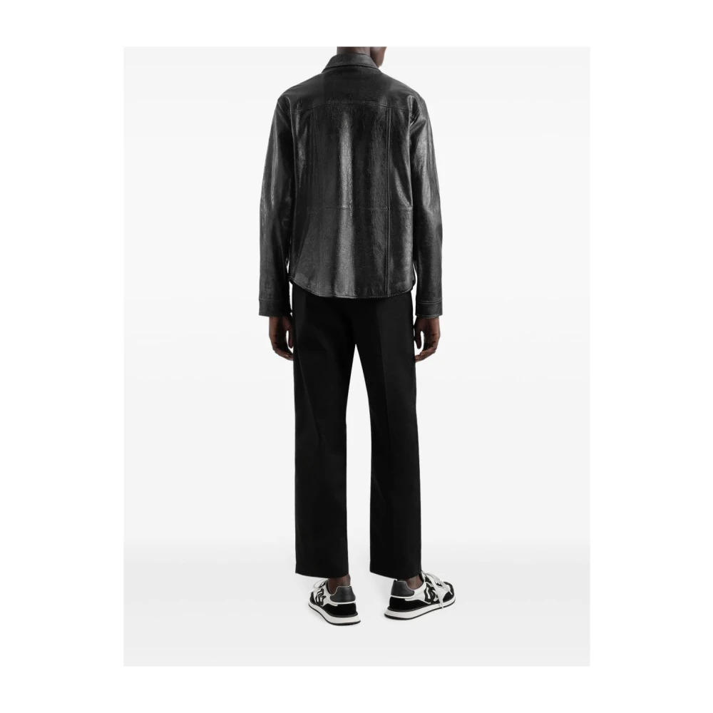 Dolce & Gabbana Zwarte Overhemden voor Mannen Black Heren