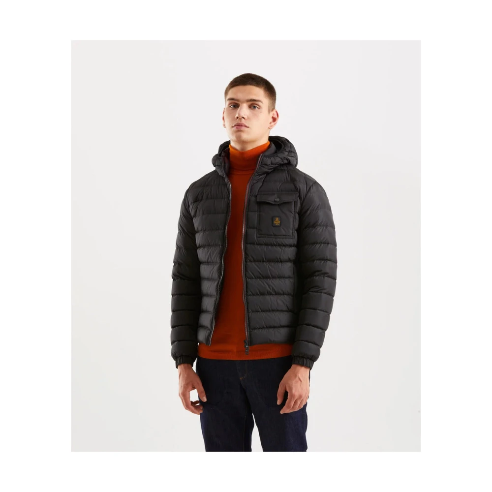 RefrigiWear Hooded jas met ritssluiting Black Heren